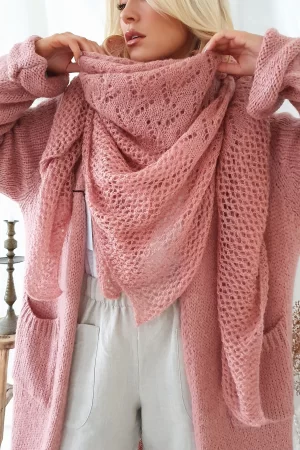 Bypias Dreamy Mohair Scarf Blush Pink